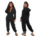 thumbnail image 2 of Pyjamas d'Hiver pour Femmes Combinaisons Vêtements de Nuit Chauds en Flanelle Manches Longues Robe Pyjamas Mignons Vêtements de Maison Combinaison en Velours, 2 of 2