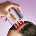 thumbnail image 3 of Fiudx Liquidación de ofertas flash Aplicador de líquido para cuero cabelludo, hecho de material de cuerno de vaca, masaje, peine guía superior de pelo ligero rojo, 3 of 6
