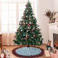 thumbnail image 6 of Pofeuu Floral Retro Style Print Christmas Tree Skirt Tree Skirt Ornaments Soft Plush Christmas Tree Mat for Decorations Holiday Party Indoor Outdoor-36", 6 of 6