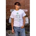 thumbnail image 4 of Keep Calm Shamrock On St Patrick's Men's Graphic T Shirt Tees Brisco Brands X, 4 of 5