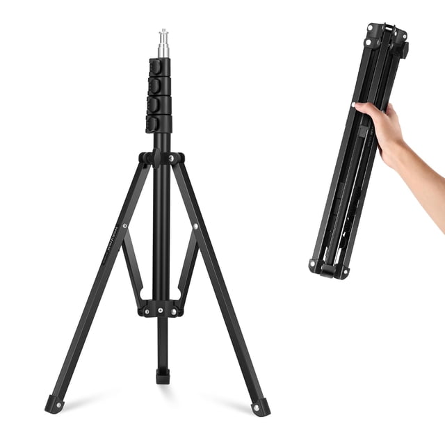 Soporte para trípode NEEWER 71 ST180R portátil con anillo de luz LED