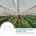 25 Pcs Fixed Buckle Greenhouse Glass Fixing Clamp Glazing Clips for