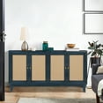 thumbnail image 3 of Rattan Sideboard Buffet Cabinet,Accent Storage Cabinet with Rattan Doors, Freestanding Sideboard Storage Cabinet,Kitchen Console Cabinet for Entryway Living Room Hallway Bedroom Office, 3 of 8
