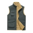 thumbnail image 1 of LOVZFMLL Jackets for Men's Work Jacket Standing Collar Multiple Pockets Outdoor Photography And Sports Jacket Coat, 1 of 2