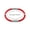 Red L, variant on Negative Ion Sports Bracelet 7.1-7.9 Inch Silicone Metal Energy Band for Athletic Recovery and Daily Wellness