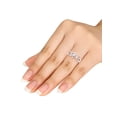 thumbnail image 5 of 1/6 Carat T.W. Diamond Criss-Criss Shank 10kt Rose Gold Engagement Ring, 5 of 5
