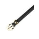thumbnail image 2 of Cinturón delgado de PU de cuero para mujeres INSPIRE CHIC, cinturones de cintura delgada con hebilla de metal dorado en negro, 2 of 6