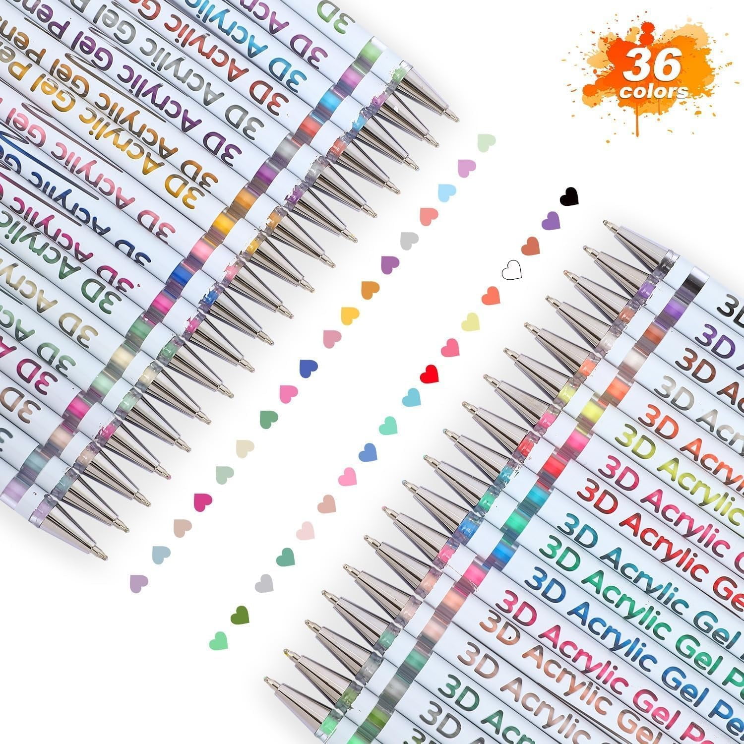 Multi-color Gel Pen Set, Scented Lava Gel Pen Set, Multicolor Scented Lava Pen Set, 1.0mm Colored Gel Pens Infused, 12/24/36/48 Color Pack Set, For Coloring, Drawing, Painting, Crafts Art