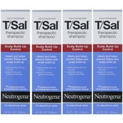 4 Pack Neutrogena T/Sal Therapeutic Maximum Strength Shampoo 4.50 oz Each