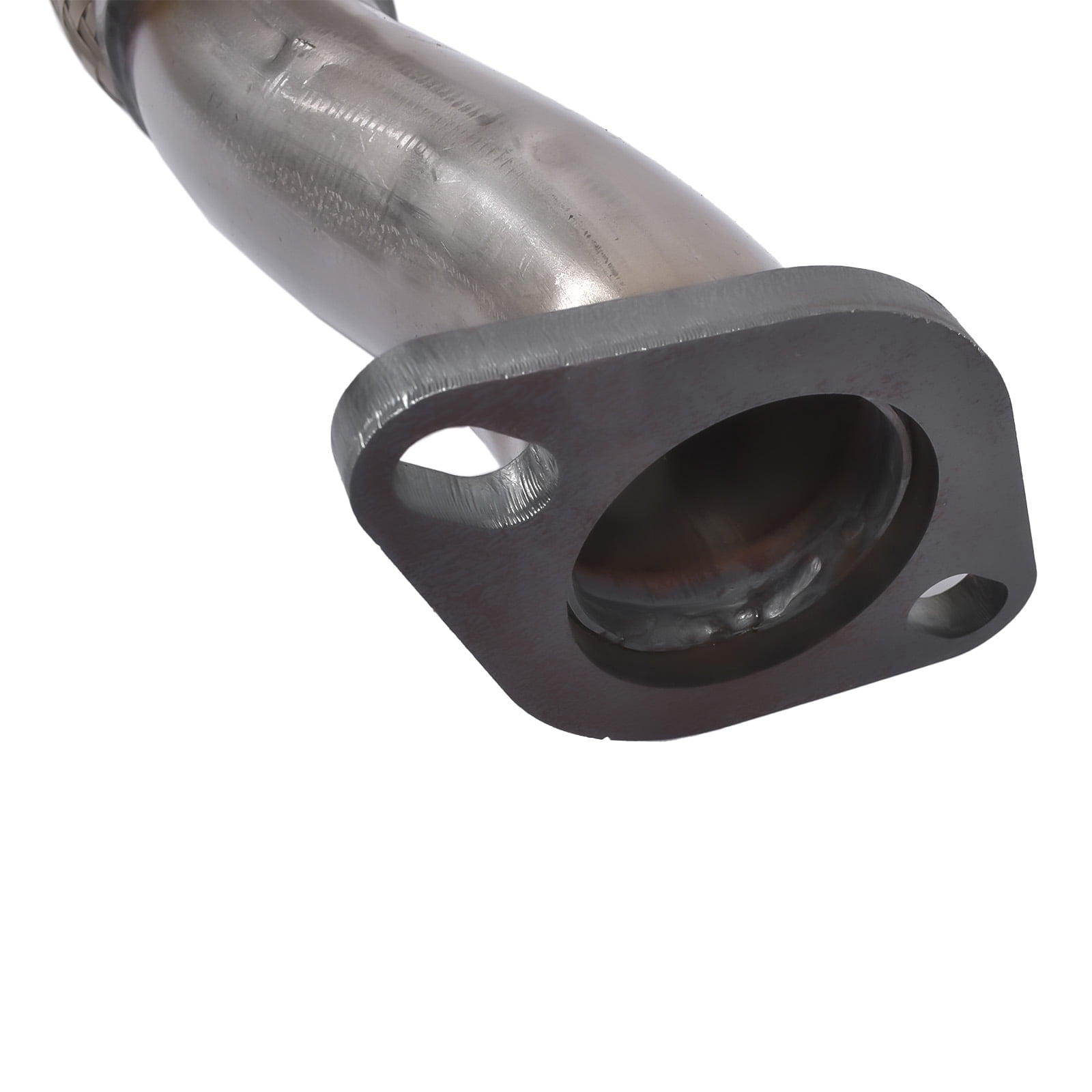 NEWZQ Front Exhaust Pipe for Hyundai Tucson Kia Sportage Sport Utility 2.7L V6 2005-2008 Silver 1Pc