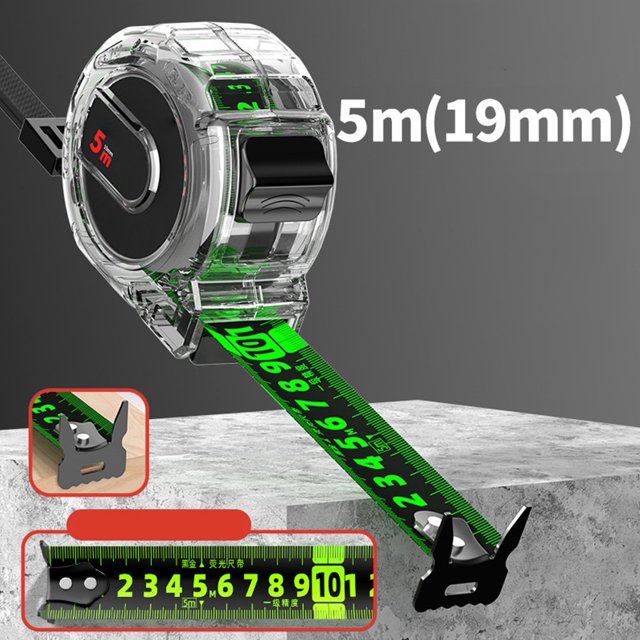 Luminous Steel Tape Measure: Accurate Dual-Sided, Easy To Read, Glow In Dark! 5M*19mm