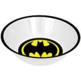 thumbnail image 2 of SUPERHERO Snack Size Melamine Plates and Bowls Sets Batman, Superman, Man of Steel, Caped Crusader (BATMAN LOGO Bowl Set (4)), 2 of 5