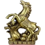 Chinese Handicraft Stepping Horse Collectible Figurines Handmade Horse Wealth Power Horse Statue Home Décor