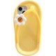 thumbnail image 1 of Las fundas para teléfonos Kawaii se aplican al iPhone 13, lindas zapatillas amarillas de dibujos animados con chanclas de flores, funda para teléfono 3D para iPhone 13, protector de silicona suave para mujeres y niñas ER, 1 of 7
