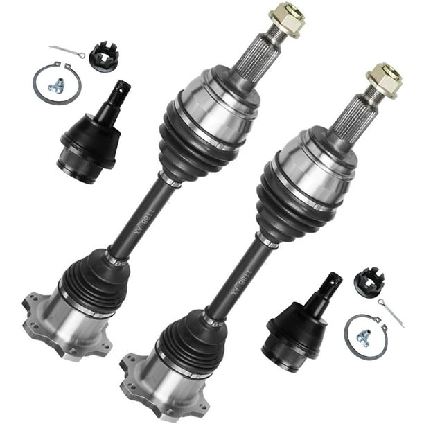 Detroit Axle Front CV Axles Lower Ball Joints Replacement for Chevy