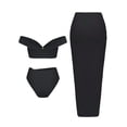thumbnail image 6 of QURATI Swimwear Swimsuit Long Skirt Three Piece Bikini Women'S Swimsuit Black L, 6 of 6