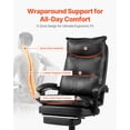 thumbnail image 2 of Silla de oficina VEVOR Executive con reposapiés de 181,44 kg de capacidad, 2 of 9