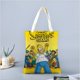 thumbnail image 2 of The Simpsons Bolso de tela con estampado de lienzo para mujer, bolsa de compras reutilizable y estética, con cremallera interior, regalo para mujer,38*45cm., 2 of 6