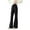 Black, variant on KAUOD Girls Long Flare Leggings Stretchy Thermal School Dance Tights Pants Teen Kids Bell-Bottom Yoga Performance Leggings