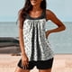 thumbnail image 5 of Trajes de baño Amzcrzy Tankini para mujer, trajes de baño, trajes de baño, bikini, traje de baño de dos piezas con estampado de moda de cintura alta conservador para mujer, multicolor, M, 5 of 5