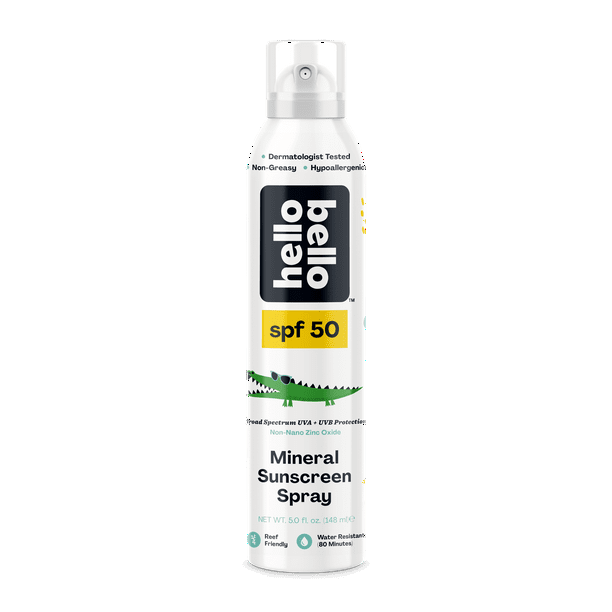 Hello Bello Mineral SPF 50 Sunscreen Spray with Zinc I ReefFriendly