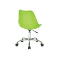 thumbnail image 3 of AveSix Emerson Student - Chair - swivel - polyurethane, wood, polypropylene, chrome - green, 3 of 4