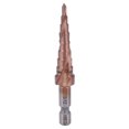thumbnail image 3 of Loewten Step Drill Bit, High Toughness High Speed Steel Drill Bit, High Wear Resistance Not Easy To Break Cobalt Coating For Perforating Various Materials Deburring, 3 of 7