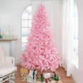 thumbnail image 2 of Home Imports Emporium Martina Pink Christmas Tree Prelit, Realistic Artificial Christmas Tree with Lights by Naomi Home Pink,7.5ft, 2 of 9