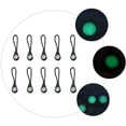 thumbnail image 3 of WHAMVOX  10 Pcs Drawstring Cord Luminous Zipper Pull Replacement Tags Pulls Outdoor Accessories Travel Black, 3 of 8