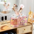 thumbnail image 2 of Ryvnso 2 Pack Qtip Holder Organizer Daisy Floral Bathroom Cotton Swabs Cans Storage Canister, 2 of 7