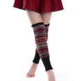 thumbnail image 1 of Socks Women Leg Warmers Knee Socks Bohemia Crochet Knit Tube Tube Legs Warmer Leg Socks Striped Socks Thick Dance Socks Long Leg Warmers Type 3, 1 of 4