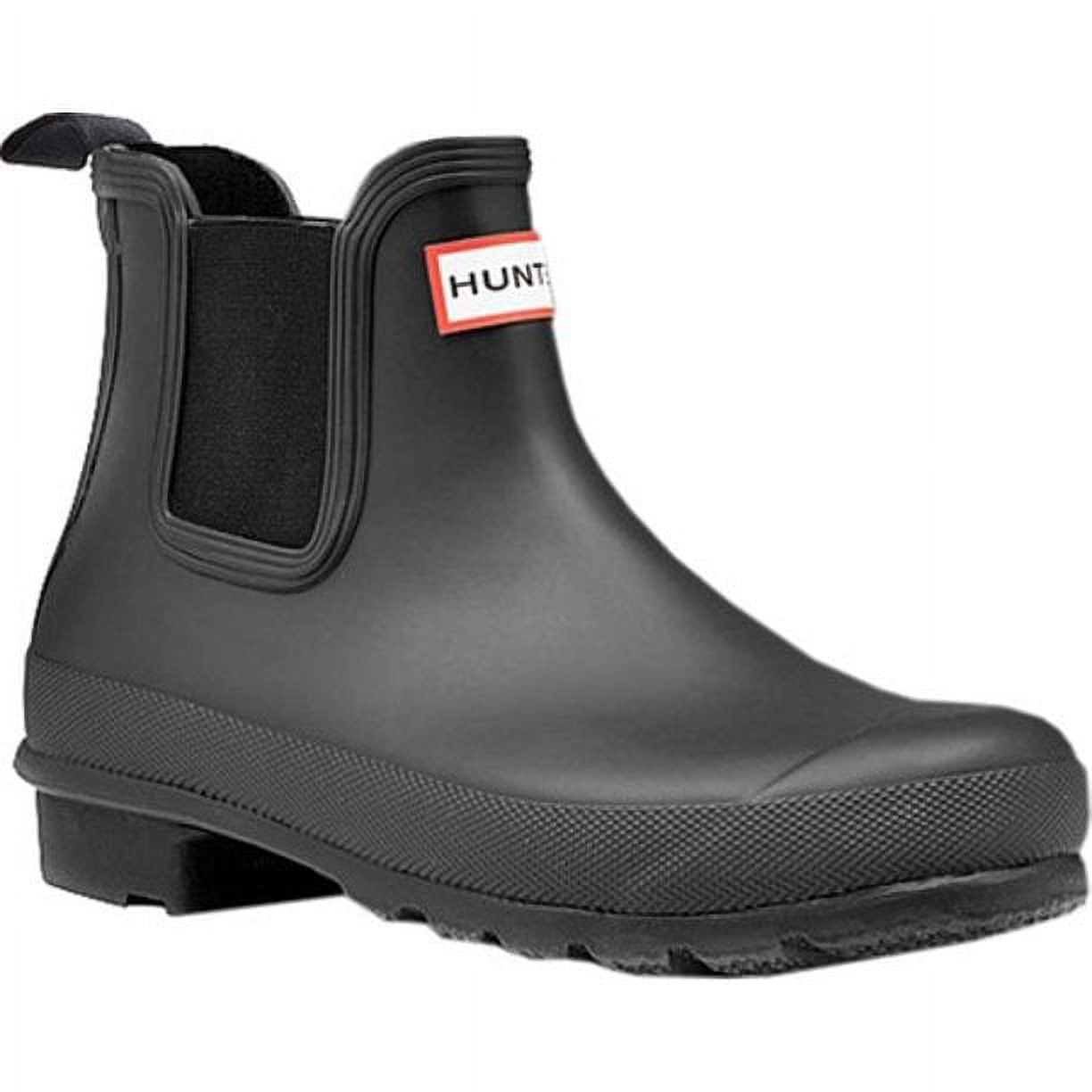 Hunter Original Waterproof Chelsea Rain Boot, Black, US 5