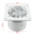 thumbnail image 3 of PIAOCAIYIN 6in Duct 350m³/h 40W 110V Iron Ventilation Fan 50Db, 2800 RPM for Kitchen - White, 3 of 12
