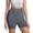 Grey, variant on Women's High Waisted Yoga Shorts, Tummy Control Booty Lifting Workout Shorts, Compression Running Gym Shorts for Women, Athletic Fitness Shorts Blackish Green L