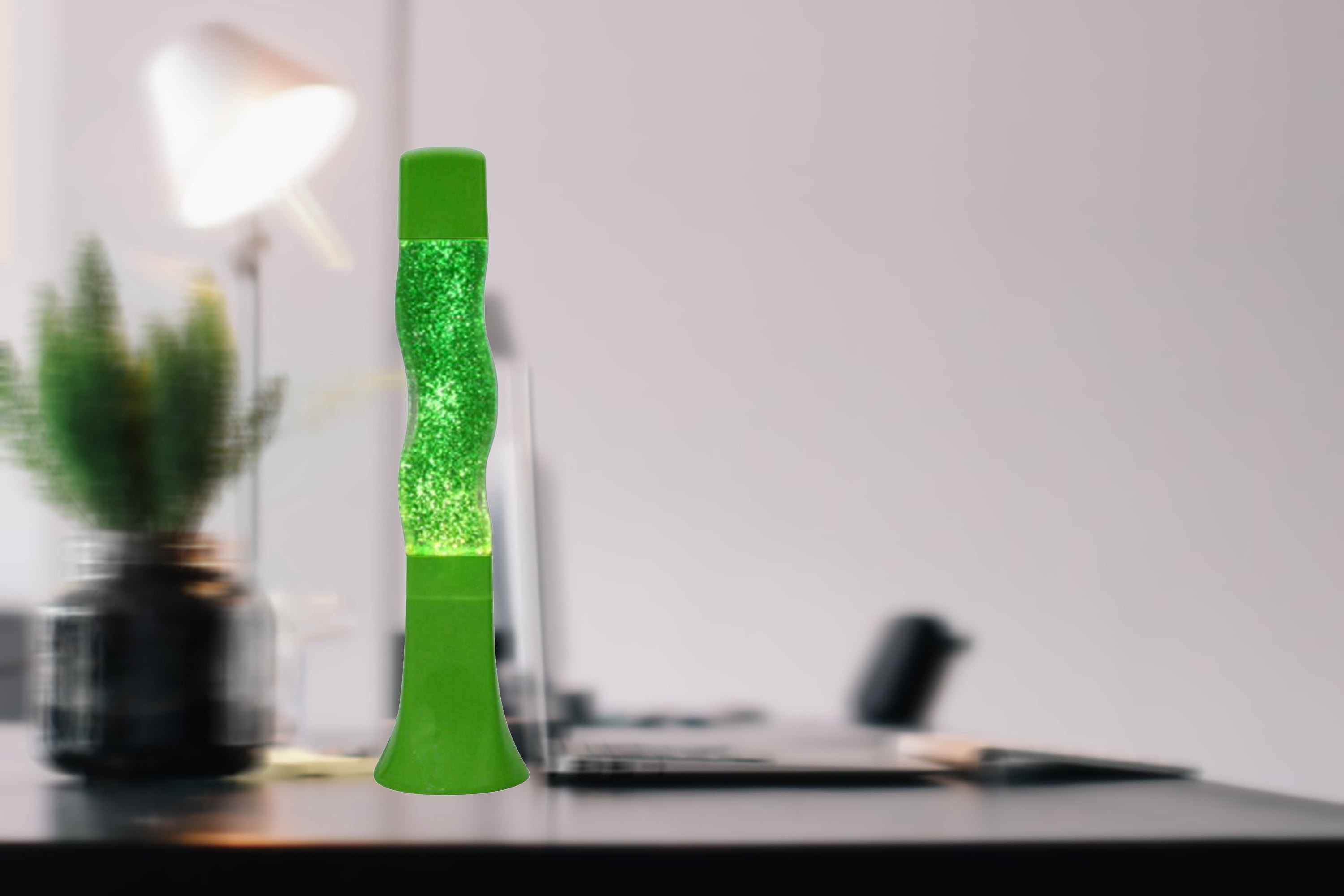 Creative Motion Lamp, Groovy Glitter / Lime, Height: 16 ", Party, Event, Birthday, Dorm, Office, Living room, Kids' room
