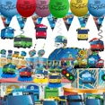 thumbnail image 2 of Tayo the Little Bus Car, decoración de fiesta de revelación de género, pancarta de globo, telón de fondo, suministros de pastel, pancarta para Baby Shower, 2 of 5