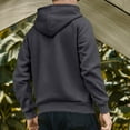 thumbnail image 4 of YLSDY Hoodies for Men Big and Tall Long Sleeve Hooded Sweatshirt Outdoor Casual Loose Fit Pullover 2025 Trendy Fall Outfits Dark Gray XXL, 4 of 5