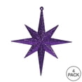 thumbnail image 2 of Vickerman M167266 8 in. Purple Glitter Bethlehem Star Ornament - 4 per Box, 2 of 3