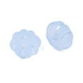 thumbnail image 3 of 500g Frosted Transparent Acrylic Beads Pumpkin Silver Metal Enlaced AB Color Plated Light Sky Blue 11.5x8mm Hole: 1.8mm 833pcs/500g, 3 of 4