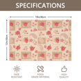 thumbnail image 3 of Placemat, Pioneer Flower Floral Print Pattern Place Mats Table Mat Set Of 2, PVC Washable Placemats for Party Kitchen Dining Decoration, 18x12 Inch, Fade Resistant, 3 of 6