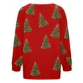 thumbnail image 7 of Christmas Sweaters For Women Funny Button Down Festive Coat Xmas Santa Christmas Tree Printed Cable Knit Pullover Red, S, 7 of 7