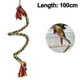 thumbnail image 1 of Perchas de cuerda para pájaros, juguetes para loros, cuerda elástica para pájaros de 1 m, 1 of 8