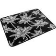 thumbnail image 3 of FREEAM Hawaiian Palm Tree Black Doormats Bathroom Floor Mat Lightweight Non-Slip Area Rugs Entrance Front Door Rug for Outdoor Garden Kitchen Bedroom 23.6" x 15.7", 3 of 7