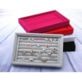 thumbnail image 2 of Jewelry Ring Display Tray Velvet Earring Showcase Cufflinks Storage Holder Organizer, 2 of 5
