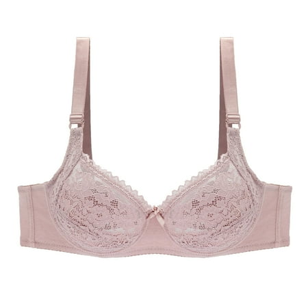 

Women Cotton Large Bra Sexy Steel Rim Adjustable Comfortable Sweat Absorbing Lace Bra Ladies Bralette Fitness Everyday Lingerie