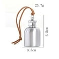 thumbnail image 7 of 304 Stainless Steel Oval Flask Mini Portable Bottle with Strap Leakproof Outdoor Travel Container, 7 of 7
