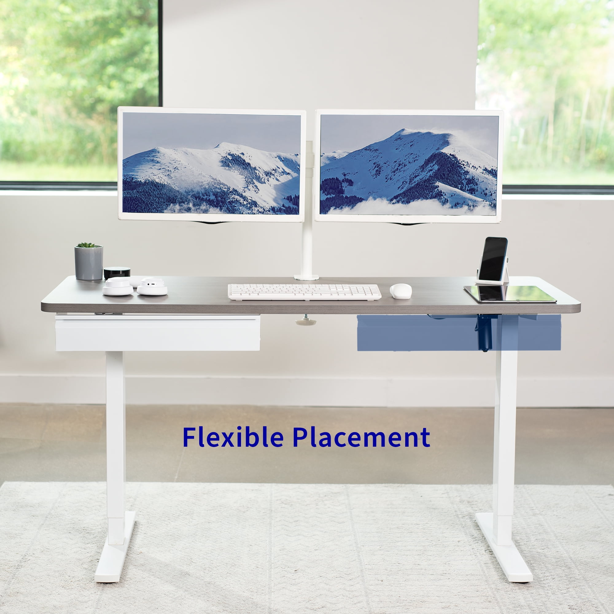 VIVO White Space Saving 22" Pull Out Under Desk Storage Drawer without Shell