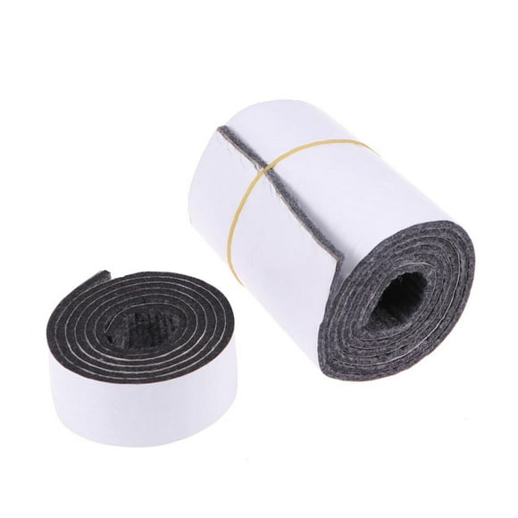 MasteelfCA 2pcs Furniture Leg Pad Floor Scratch Protector Anti Mat for Sofa Furniture Self Adhesive Chair Table Cabinet Feet(each 1 of Gray 100x3cm, Gray 100x10cm)