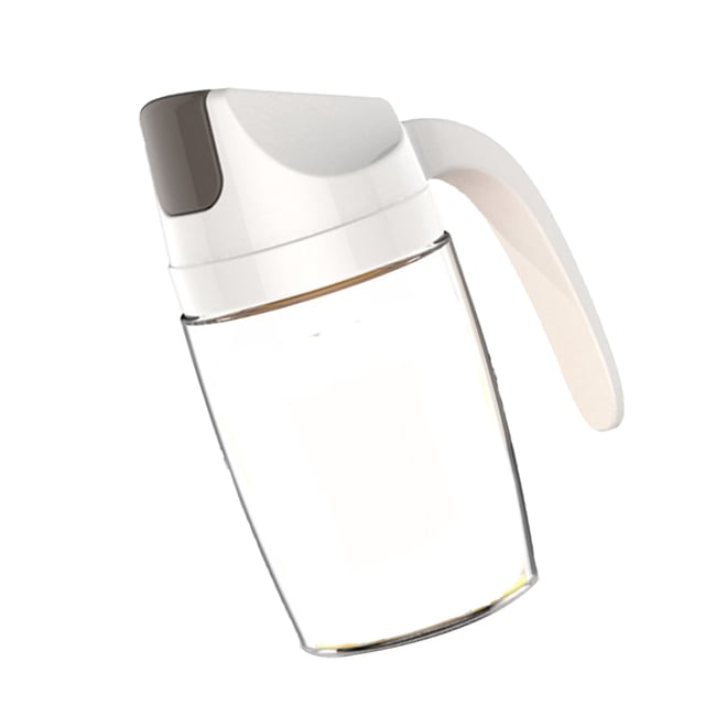 Olla Botella de Aceite Recipiente para Vinagre de Curvo a Prueba de Polvo - -300ml Blanco-300ml perfecl Dispensador de aceite