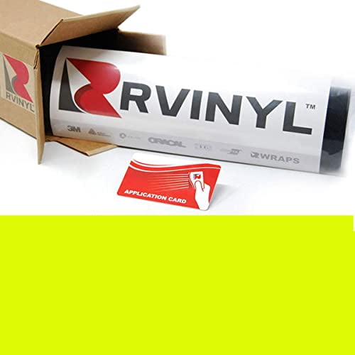 ORACAL Fluorescent Premium Cast Film 7510 Series Yellow 029 High Visibility - 2ft x 8ft